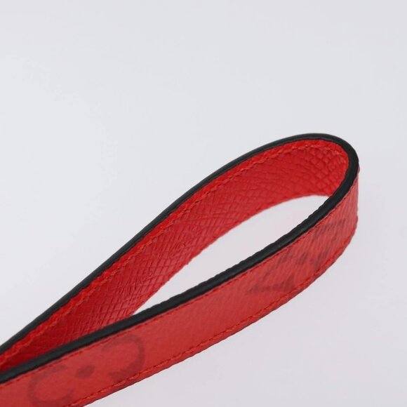 LOUIS VUITTON Taigalama Porte Cles Slim Dragonne Charm Red - Picture 5 of 6